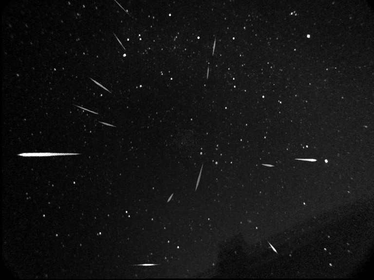 11 Geminids and 3 sporadic meteors on December 14/16 2006