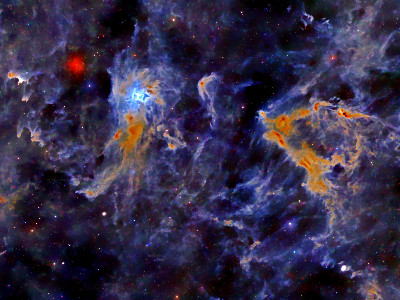 NGC 7023 (Iris Nebula) and Molecular Clouds in Cepheus