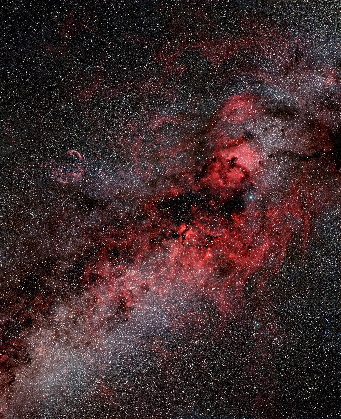 Milky Way in Cygnus in RGB